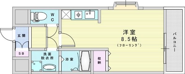 エクセレント上新17の物件間取画像